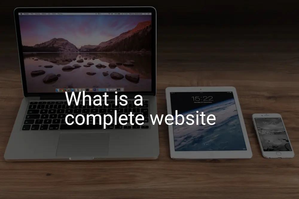 a complete website